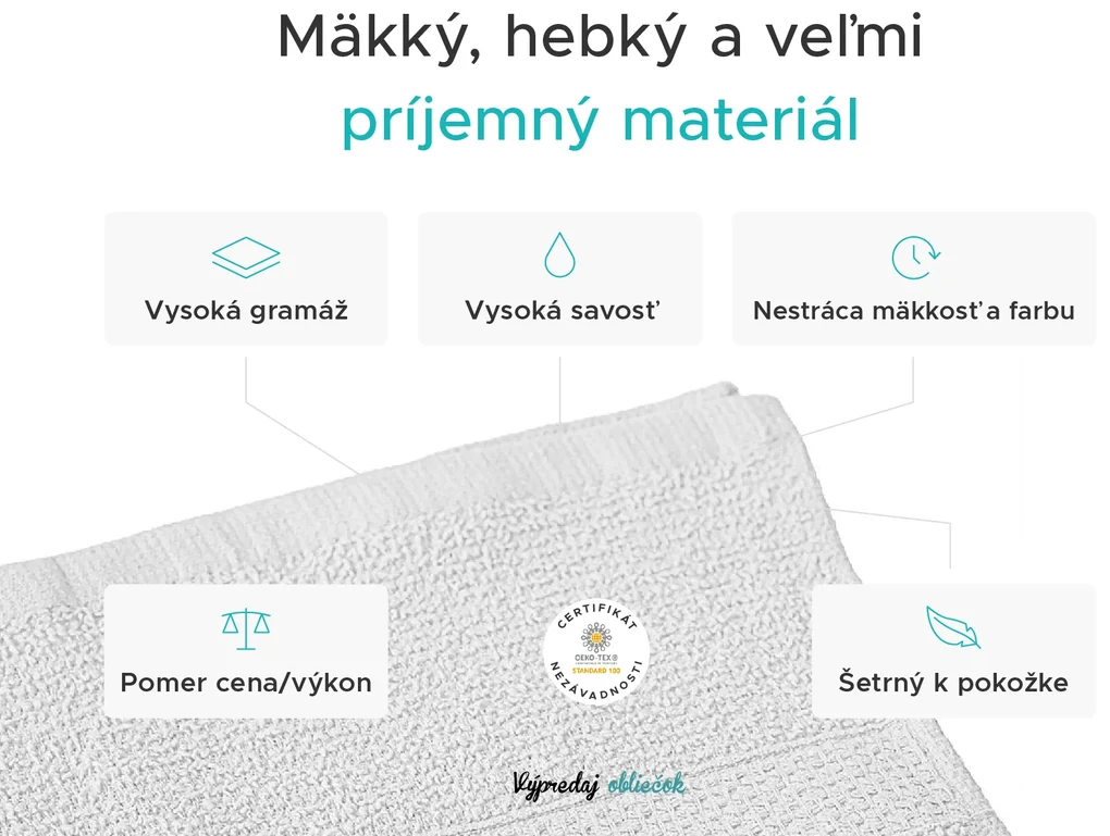Uterák BASIC ONE 50 x 90 cm béžový, 100% bavlna