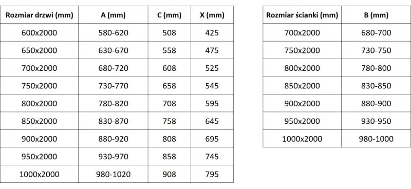 Mexen Exo, sprchovací kút s krídlovými dverami 70 x 90 cm, 6mm číre sklo, čierny profil, 8181-070-090-70-00