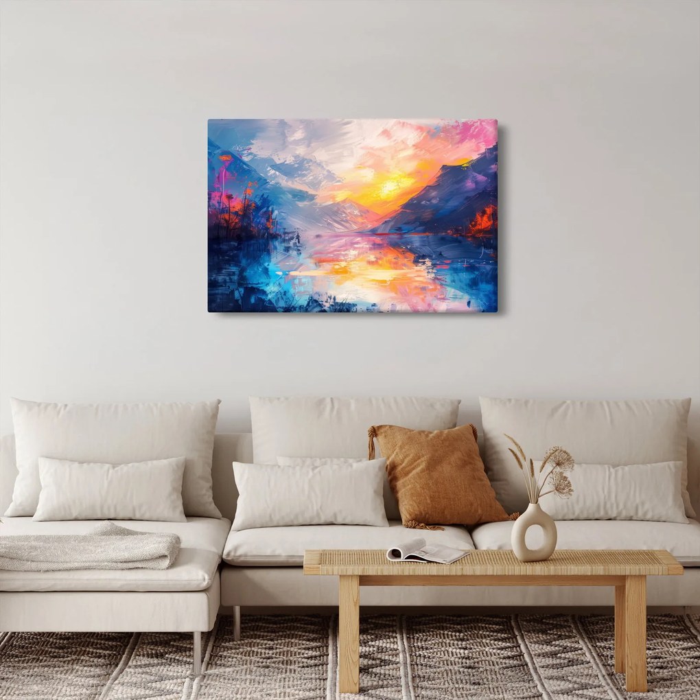 Obraz - Maľba krajiny (90x60 cm)