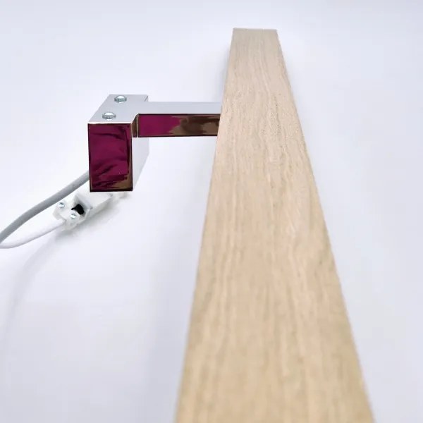 Brilagi-LED Kúpeľňové osvetlenie zrkadla WOODY MIRROR LED/15W/230V IP44 dub/chróm