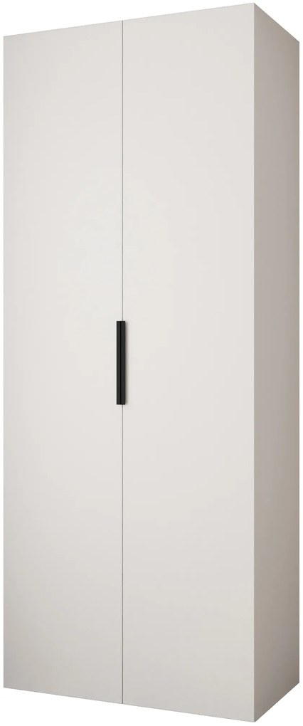 Šatníková skriňa 100 cm Carmela 50-4 (biela + čierna). Akcia -20%. Vlastná spoľahlivá doprava až k Vám domov. 1126809