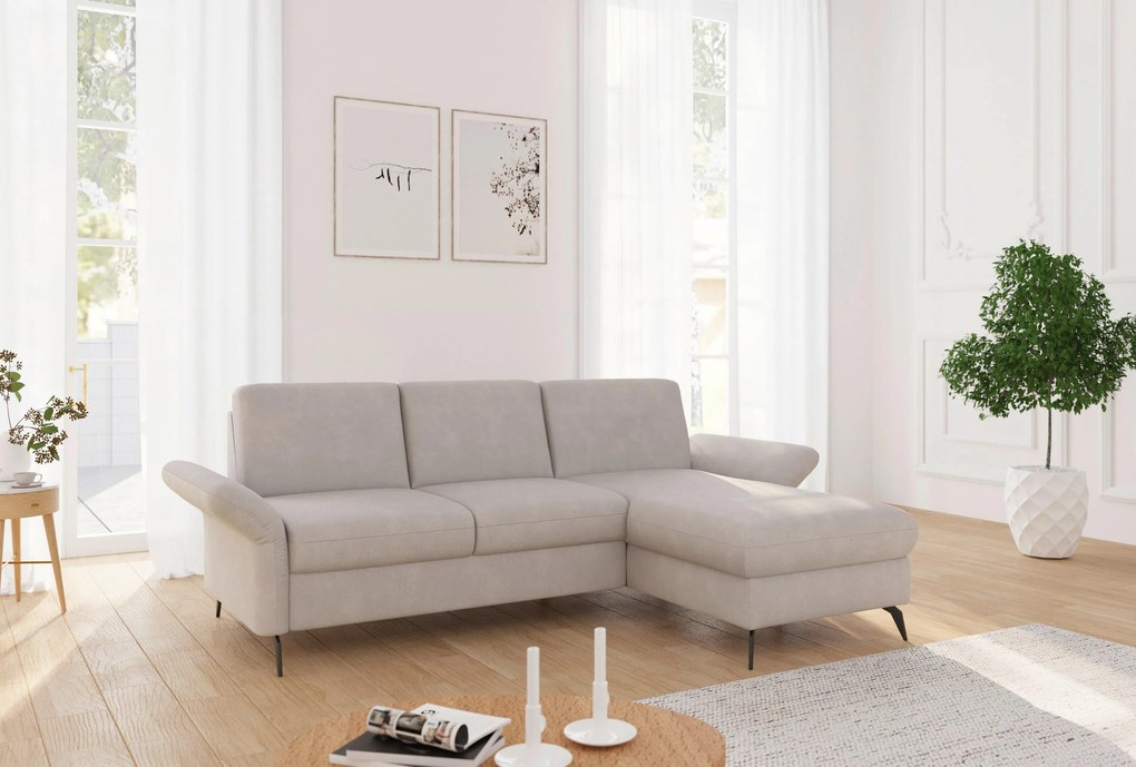 XXXLutz ROHOVÁ SEDAČKA, textil, sivobéžová Sit & More - Sedačky - 00014401614X