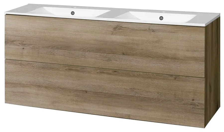 Mereo Mereo, Aira, kúpeľňová skrinka s keramickým umývadlom 121 cm, MER-CN743