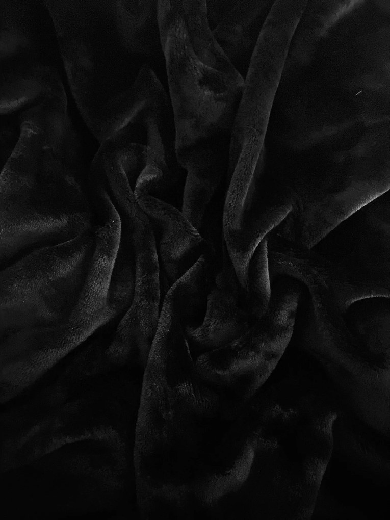 INTERMEDIC SK Prestieradlo mikroplyš 90x200 cm - Čierna