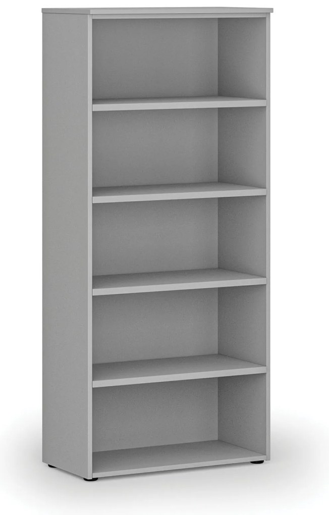Kancelársky regál PRIMO GRAY, 800 x 420 x 1781 mm, sivá