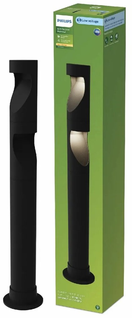 Philips Desi GardenLink vonkajšie stĺpové LEDsvietidlo nízke napätie, 1,5 W, 180 lm, 2700 K
