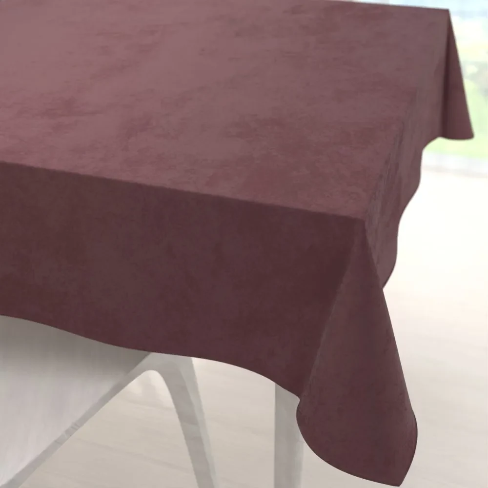 Biante Veľký zamatový štvorcový obrus Velvet Prémium SVP-019 Hnedofialový 250x250 cm