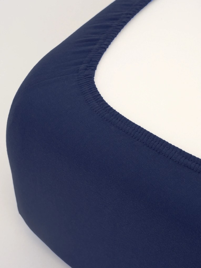 Jersey plachta Classic 160 x 200 cm – tmavo modrá