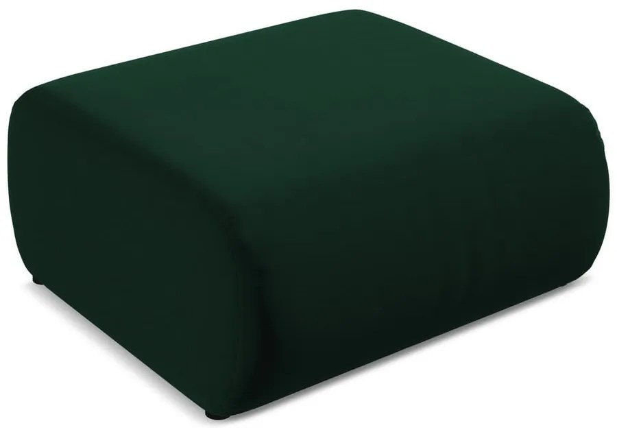 Tmavozelená zamatová podnožka Ekahi – Makamii