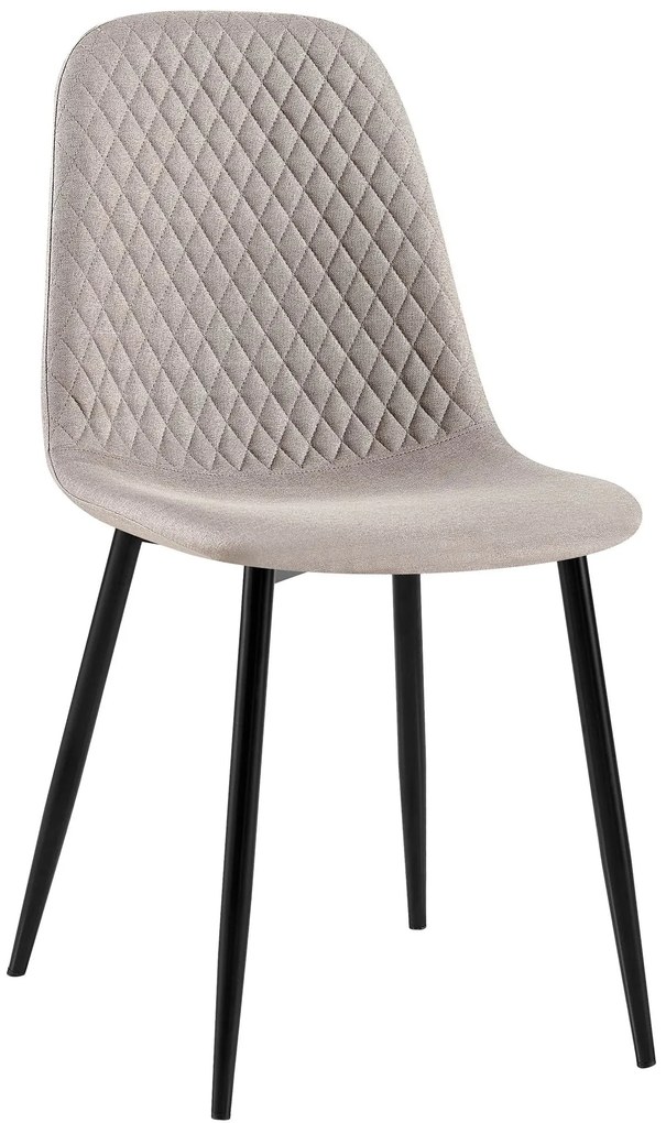 Stolička Giverny látka - sivá