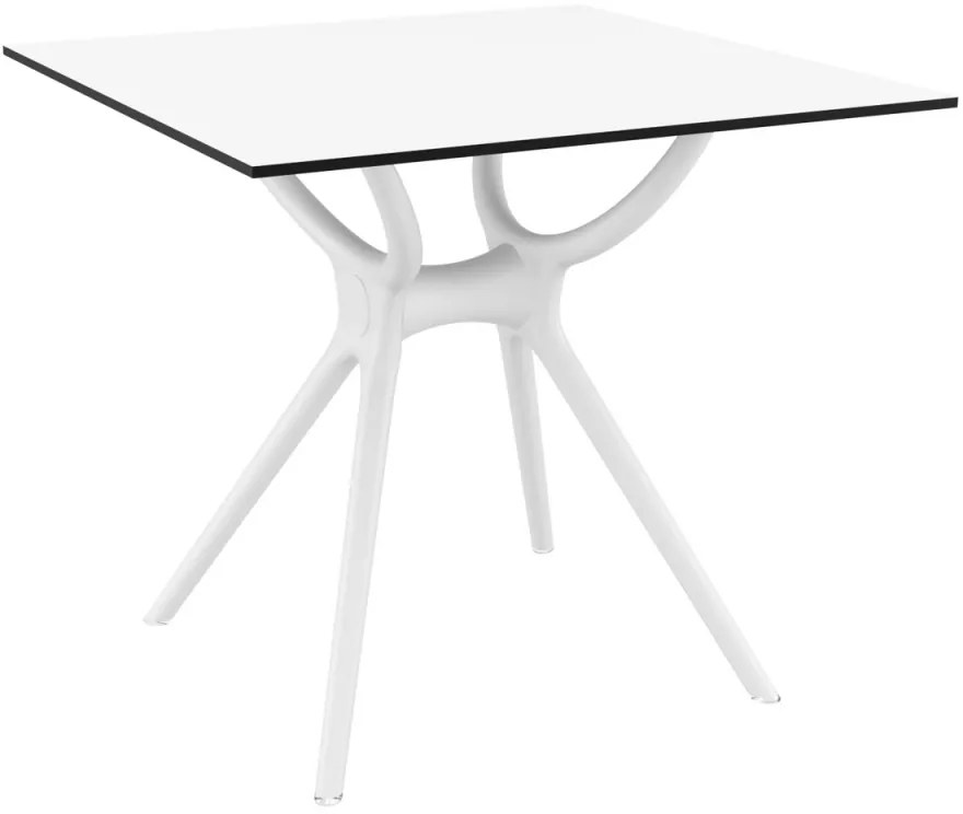 Stôl Air 80 ~ v74 x 80 x 80 cm - Biela