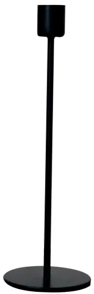 Kovový stojan na sviečku 23 cm, matt black L
