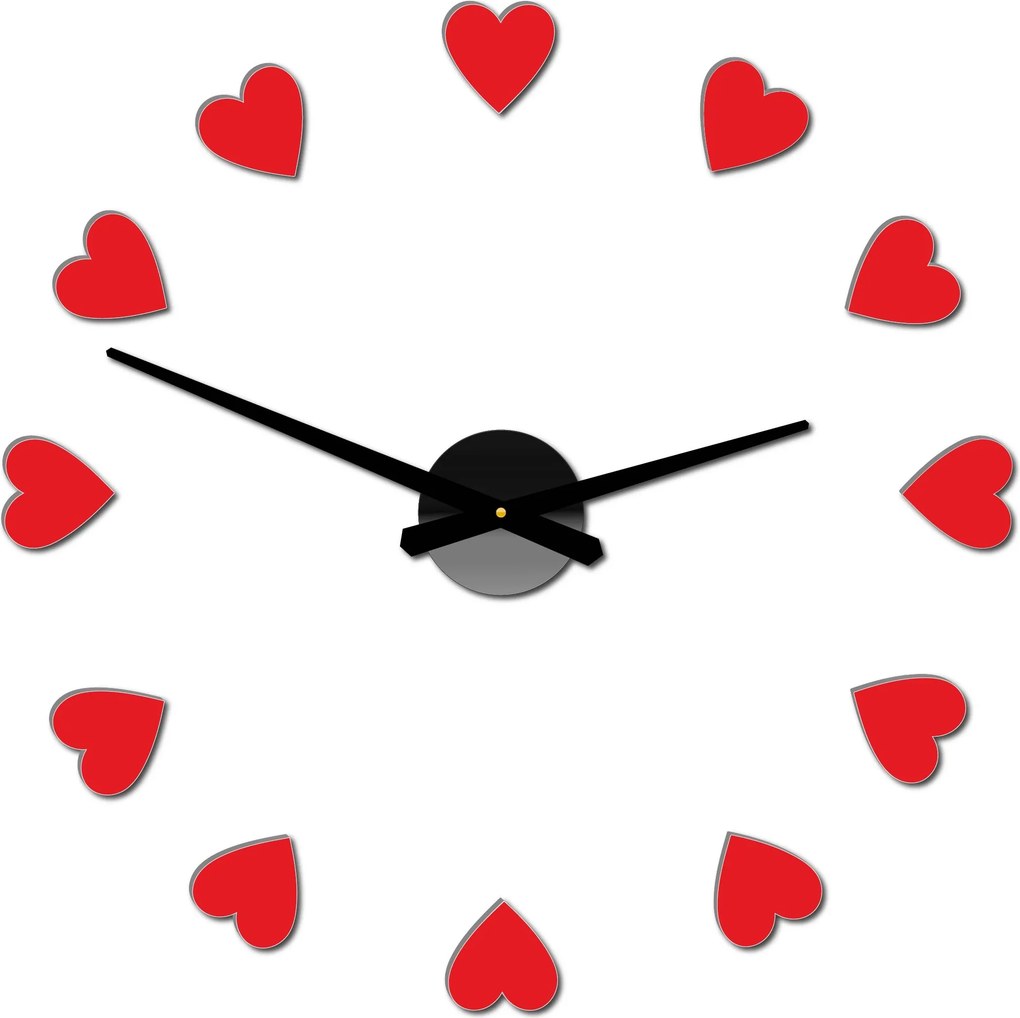SENTOP | Veľké nástenné hodiny s motívom srdca I SENTOP 12S051 Wall clock HEU- analógové