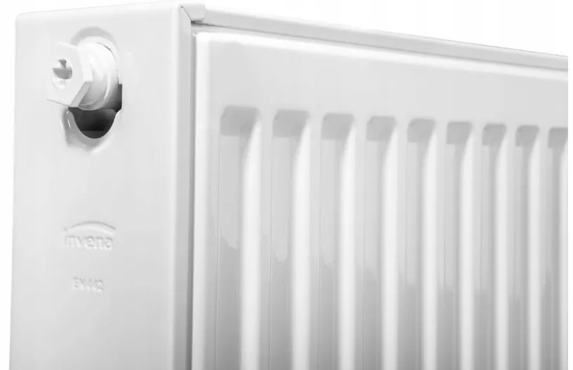 Invena Prov K22, panelový radiátor 600x700 mm s príslušenstvom 1161W a bočným pripojením, biela, INV-UG-91-607-A