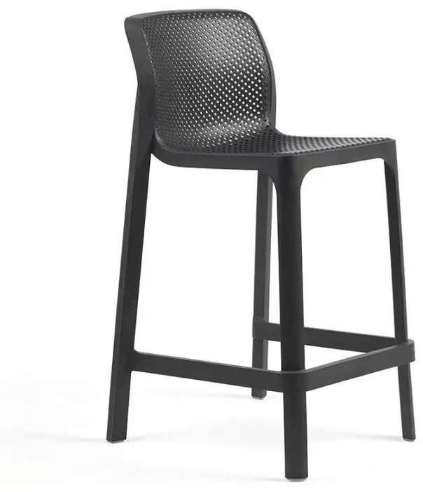NET STOOL MINI záhradná barová stolička bez podrúčok salice