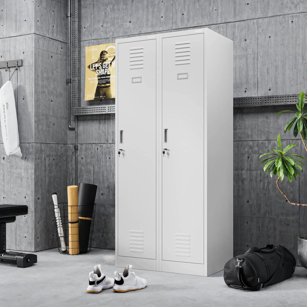 Kovová pracovná skriňa KACPER 1 Plus 400 x 1800 x 500 mm