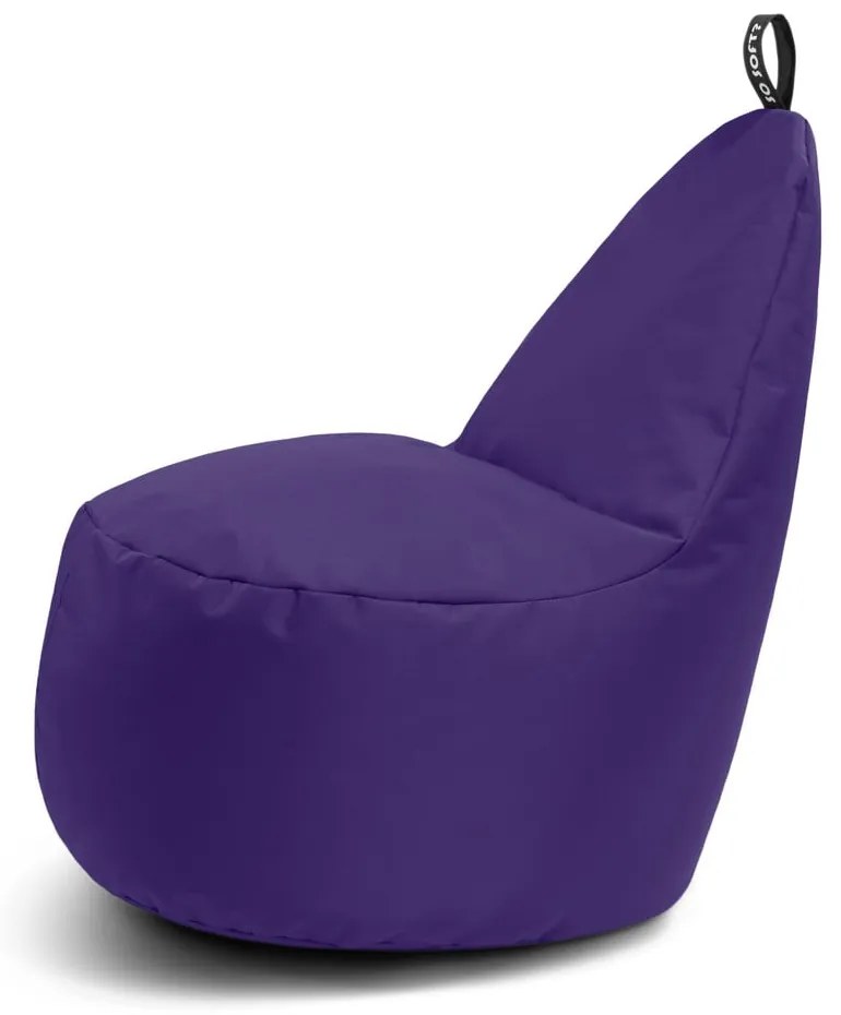 Fialový sedací vak Lull L – So Soft?