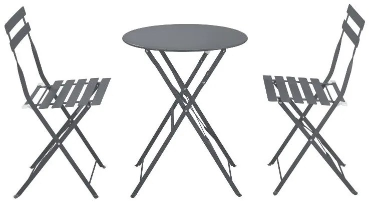 Livarno home Záhradná bistro súprava, 3-dielna (antracitová)  (100386189)