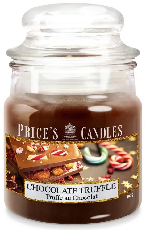 PRICE´S MINI sviečka v skle Chocolate Truffle - horenie 30h