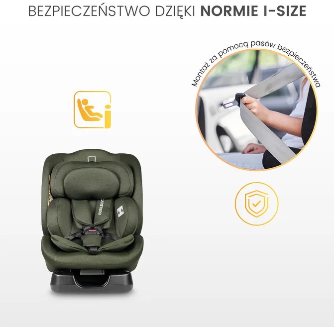 CARETERO autosedačka MUNDI I-SIZE BEIGE (40-150cm )