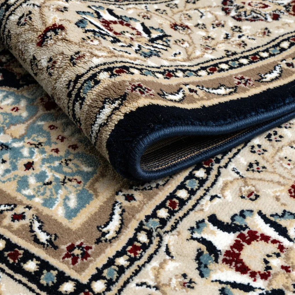 Angel Carpet, Kusový koberec Sultan 25 Blue, 60x110, viacfarebná, kancelária