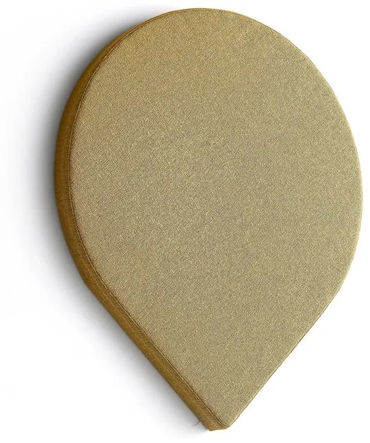 Akustický panel POLY, tvar kvapky, 965x800x56 mm, nástenný, žltá