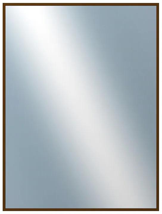 DANTIK - Zrkadlo v rámu, rozmer s rámom 60x80 cm z lišty Hliník hnedá (7269211)