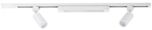 LED bodové svietidlo pre šynový systém TRACER 2xGU10/10W/230V + LED/20W, 1 m, biela