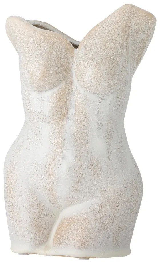 Krémová váza z kameniny Athena – Bloomingville