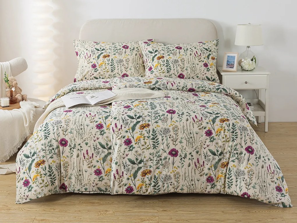 XPOSE® Predĺžené bavlnené Renforcé obliečky BOTANICA