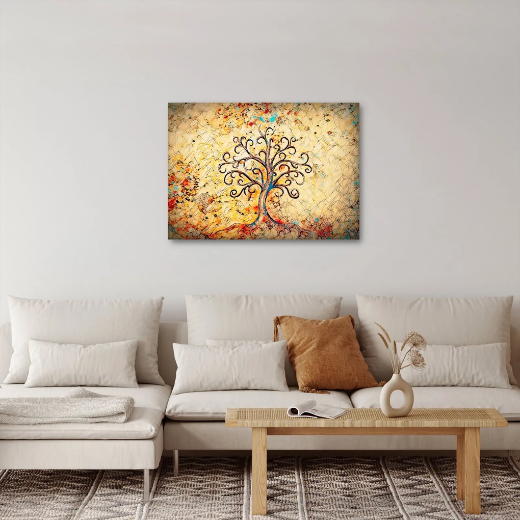 Obraz - Mozaikový strom života (70x50 cm)