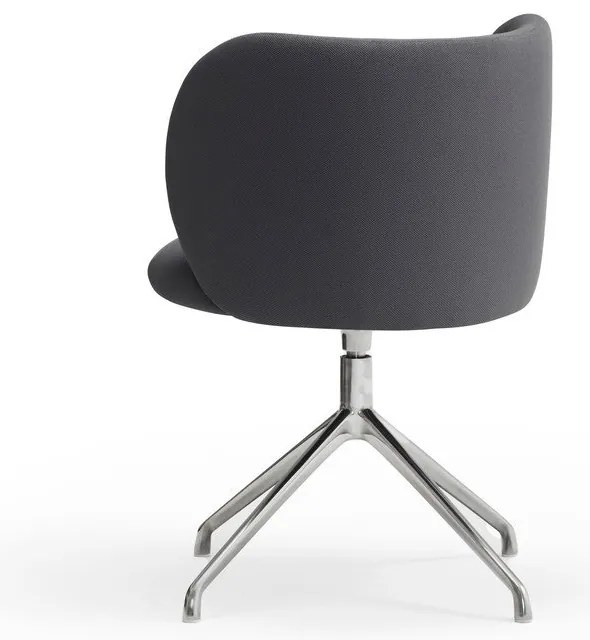 Tmavosivé čalúnené jedálenské kreslo Mogi – Teulat