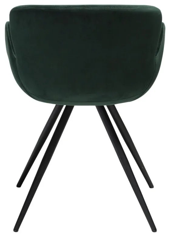Zelené čalúnené jedálenské kreslo s podrúčkami Gaia – DAN-FORM Denmark
