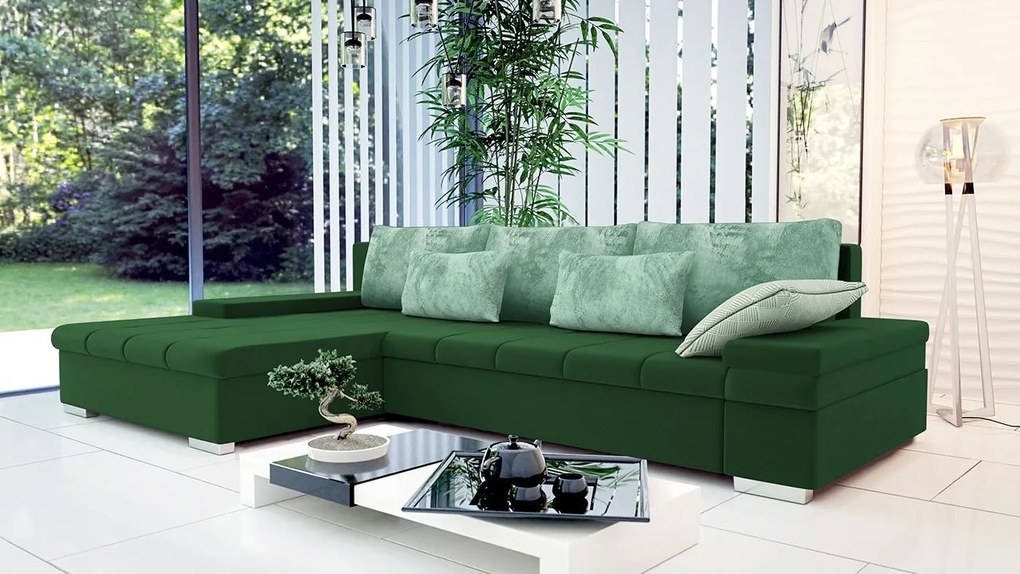 Rohová sedacia súprava Kanton Premium, Dostupné poťahy: Terra 15 + Terra 15 + Terra 06 ECO, Strana: pravá