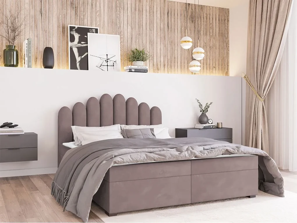 Kontinentálna posteľ Beretini, Dostupné poťahy: Itaka 14, Rozmer postele: 140x200