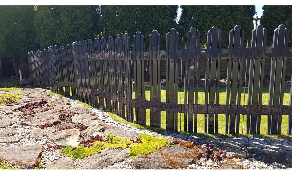Záhradný plôtik Mega antracit, 4,7 m