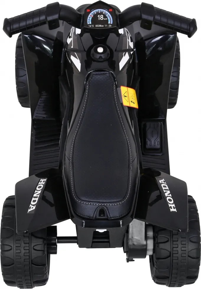 Ramiz Štvorkolka Honda 250X TRX na batérie čierna + klaksón + LED + ekokoža