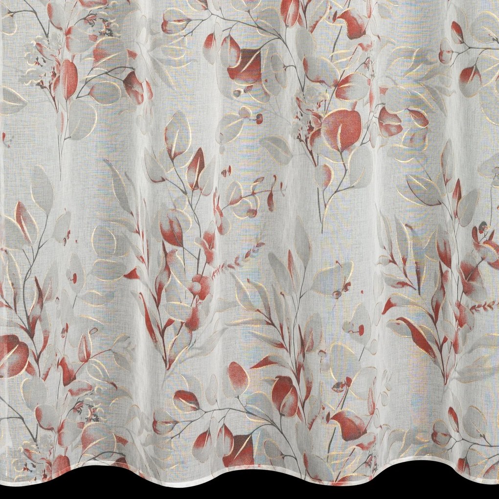 ZÁVES NA KRÚŽKOCH AVA 140X250 CM LISTY