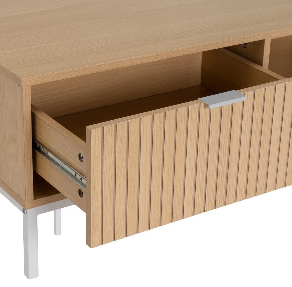 Konferenčný stolík v dekore duba v prírodnej farbe 50x110 cm Mid-Lines – Casa Selección