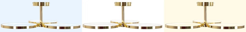 Toolight Toolight, LED stropné svietidlo + diaľkové ovládanie APP993-C, zlatá, OSW-08149