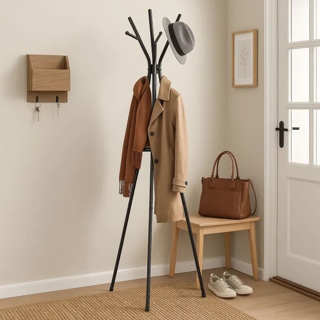 Stojanový vešiak ERIS čierny