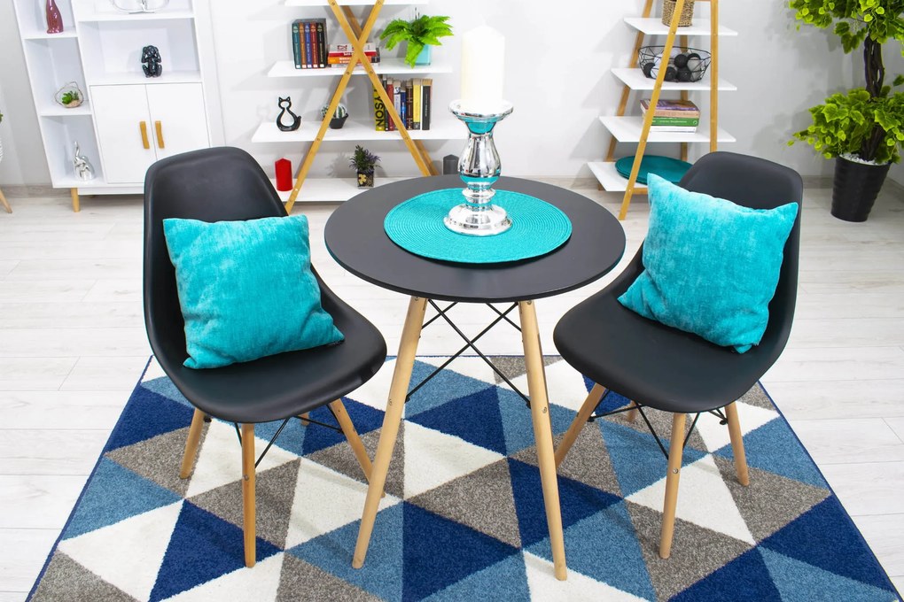 Dekorstudio Okrúhly jedálenský stôl TODI 60cm - čierny