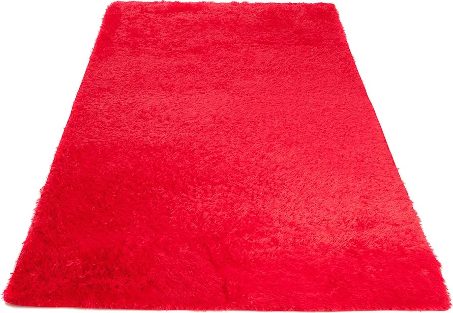 TA Koberec RED RED SILK Červený Obdĺžnikový Rozmer: 140x200 cm