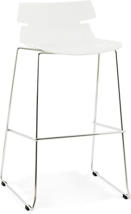 Moderná barová stolička Brayden biela