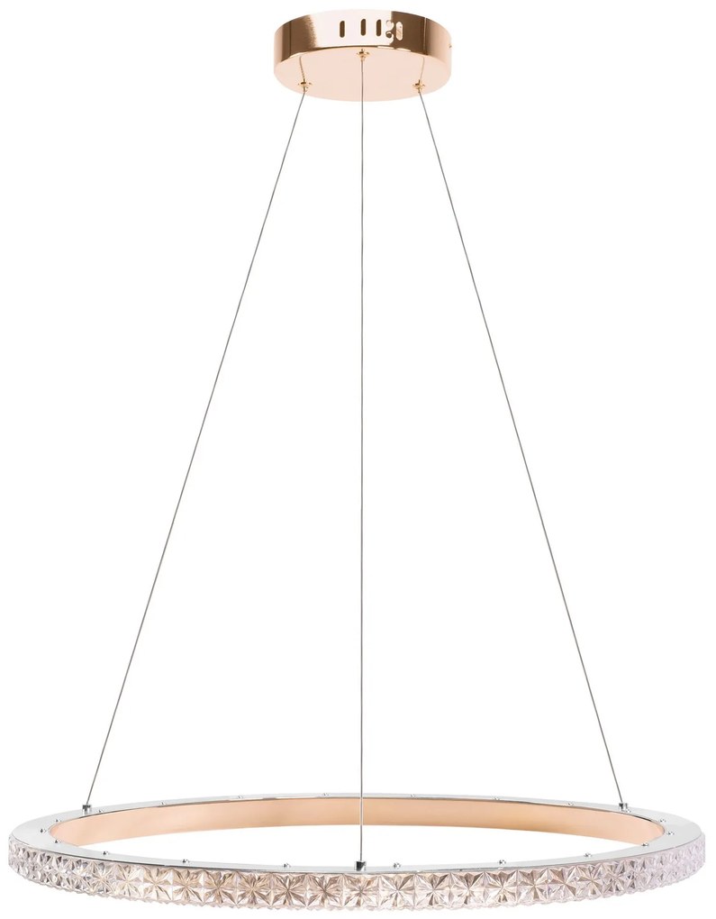 Toolight Toolight, LED stropné osvetlenie 59cm, 36W, 4000K, MS009-C, ružové zlato, OSW-09619