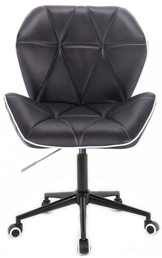 LuxuryForm DESIGN Stolička MILANO MAX na čiernej podstave s kolieskami - čierna