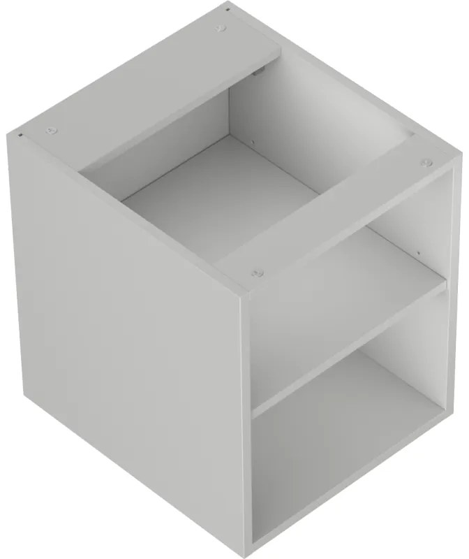 Mexen Box-A, otvorená skrinka s policou 40 cm, sivá matná, 91AX2-0400-470-0-62