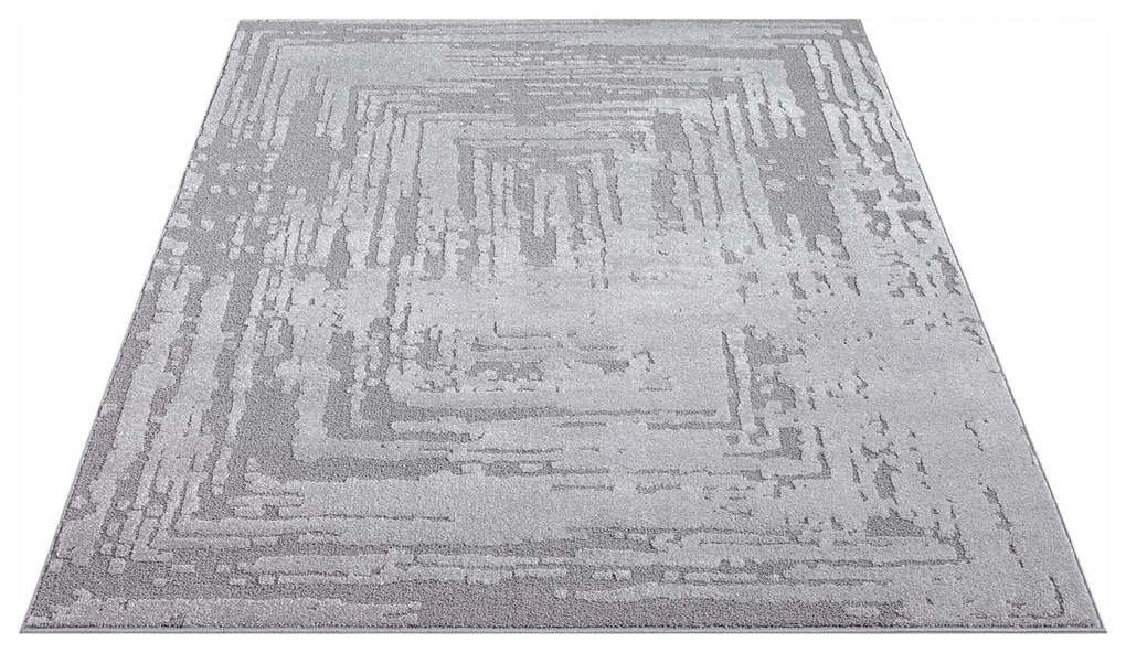Dekorstudio Moderný koberec do obývačky FLAIR 171 - sivý Rozmer koberca: 80x150cm