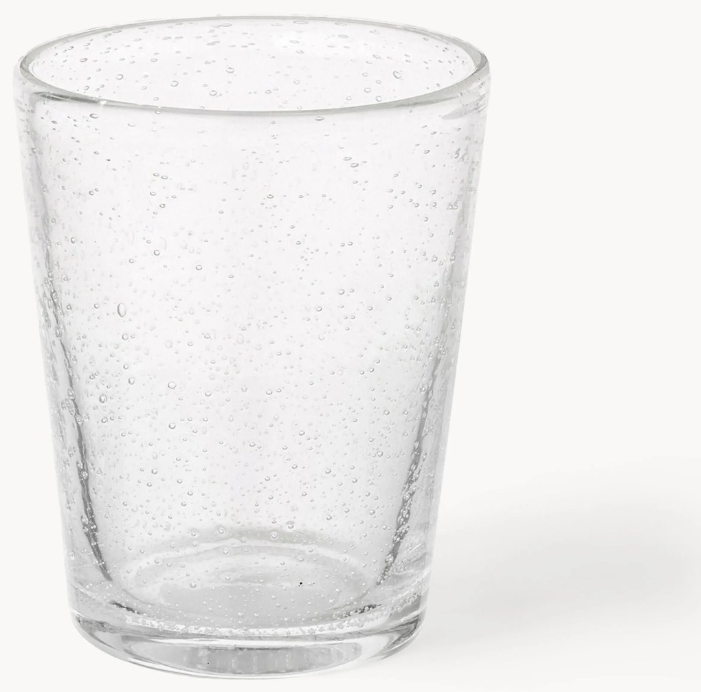 Ručne fúkané poháre na vodu Bubble, 4 ks
