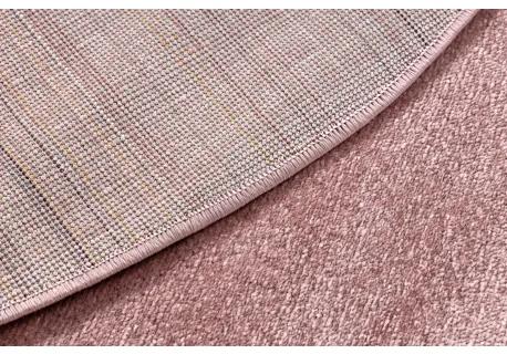 Okrúhly koberec SOFTY Jednotný, Jednobarevný, ružová Veľkosť: kruh 150 cm